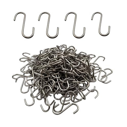 0.8 Inch Stainless Steel S Hooks 200 Pcs Small Jewelry & Ornament Hangers