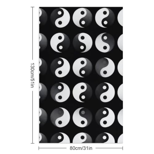 Yin Yang Fluffy Bath Towel Pattern 180 - Large Spa & Beach Towel