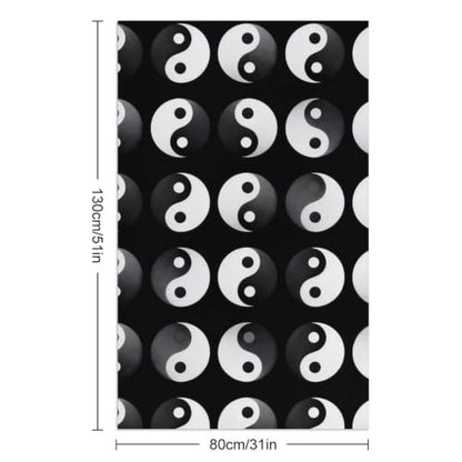 Yin Yang Fluffy Bath Towel Pattern 180 - Large Spa & Beach Towel