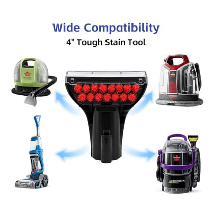 4-Inch Carpet Cleaning Brush Nozzle for Bissell Portable & Upright Machines