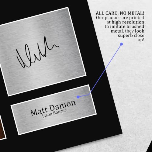 Matt Damon Signed Autograph Photo The Bourne Identity US Letter Unframed