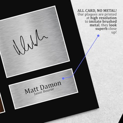 Matt Damon Signed Autograph Photo The Bourne Identity US Letter Unframed