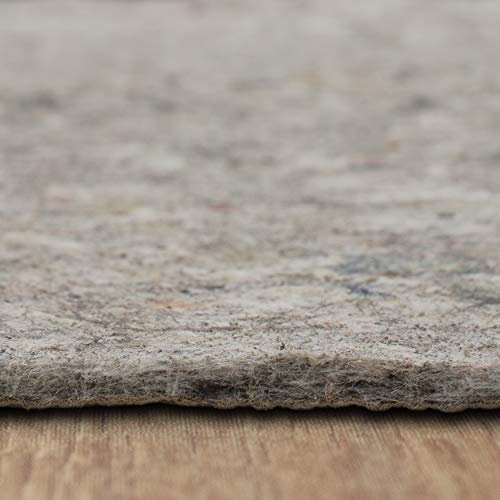 Mohawk Home Non Slip Rug Pad 8' x 10' - 1/4" Thick Felt + Latex Rubber Gripper - Dual Surface Cushion for Hardwood, Carpet, Tile Floors, Made in USA