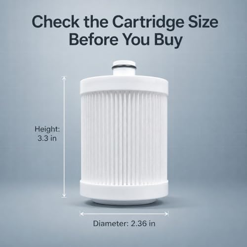 Carbon Shower Water Filter for Shower Head System - Compatible with Filterbaby Diamond