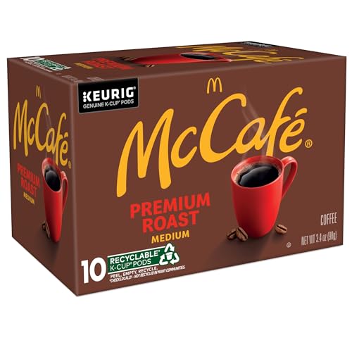 McCafe Premium Roast Coffee, Single Serve Keurig K-Cup Pods, Medium Roast, 60 Count, (6 Packs of 10)