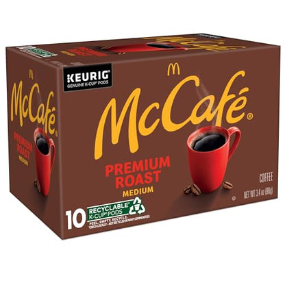 McCafe Premium Roast Coffee, Single Serve Keurig K-Cup Pods, Medium Roast, 60 Count, (6 Packs of 10)
