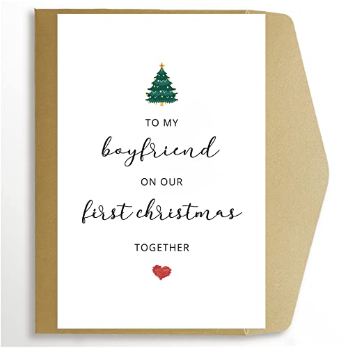 First Christmas Card for Boyfriend - To My Boyfriend on Our First Christmas - Variation #4