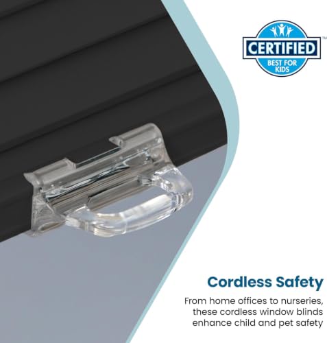 Cordless Cellular Shade Black Custom Size - BlindsAvenue
