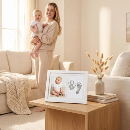Inkless Baby Hand and Footprint Kit Newborn Footprint Set - White