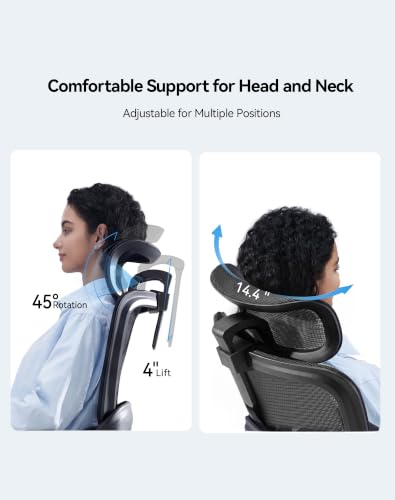 SIHOO B100 SE Ergonomic Office Chair Soft Black with Lumbar Support