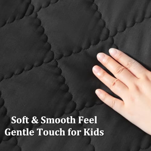 Toddler Cooling Bedding Set - Rayon Bamboo, 4 Pieces, Black