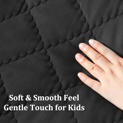 Toddler Cooling Bedding Set - Rayon Bamboo, 4 Pieces, Black