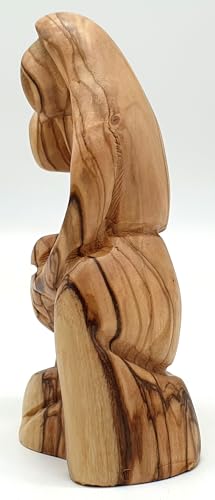 Hand Carved Olive Wood Nativity Scene - Holy Family Figurines for Christmas Decor