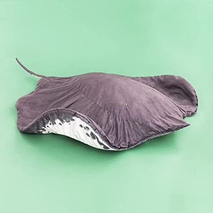 Manta Ray Plush Blanket - Stuffed Animal Throw & Home Decor