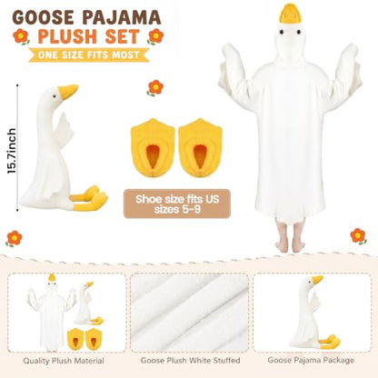 Halloween Goose Hoodie Pajamas with Slippers - Oversized Costume Set