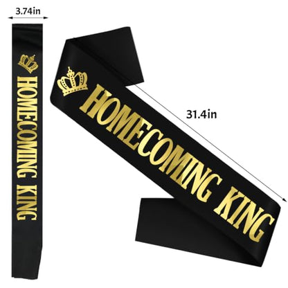 Homecoming Sashes for Pageants and Parties - King, Queen, Court, 8 Pack