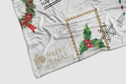 Christmas Throw Blanket - Red Truck Tree Farmhouse Holiday Plush 50x60 Inches - Cozy Fluffy Bed & Sofa Blanket - Variation: 50" x 60"