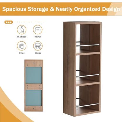 Malwee 9.81"W x 27.56"H Wall Mounted Bathroom Storage Cabinet with Mirror