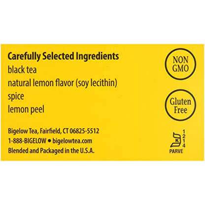 Bigelow Lemon Lift Black Tea Bags 28-Count Box (Pack of 3) Lemon Flavored Black Tea Naturally & Artificially Flavored