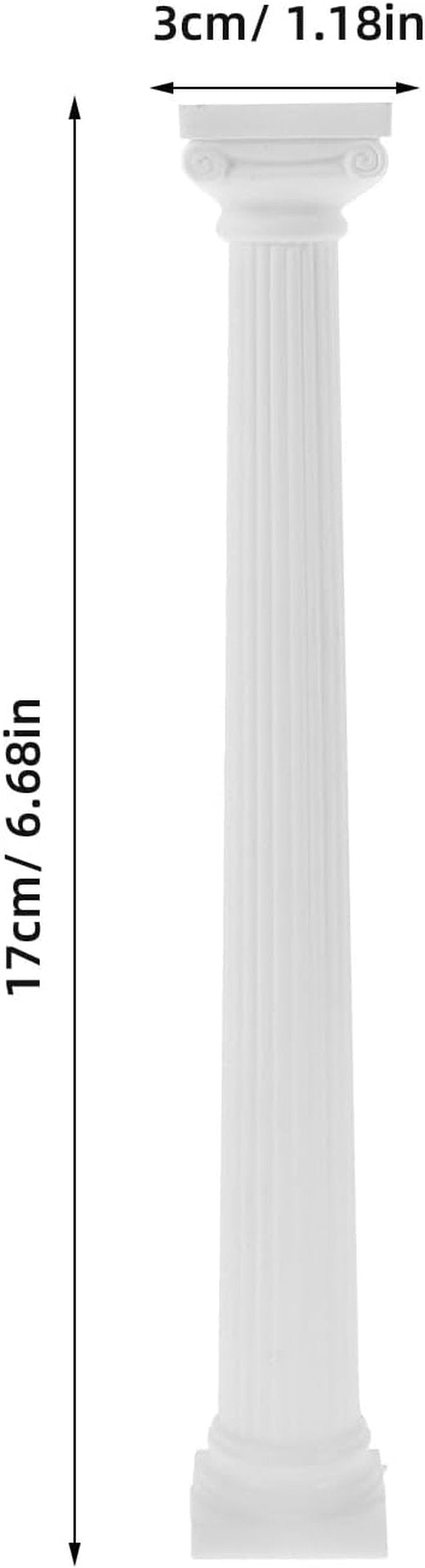 GANAZONO Mini Roman Pillar Columns - Classic Greek Statues for Wedding & Garden Decor | 6pcs Set