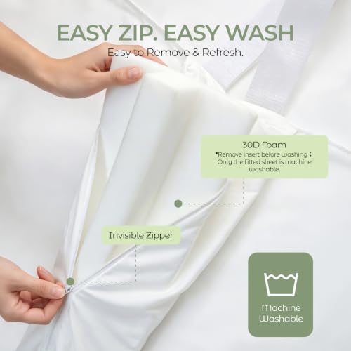 3-in-1 Twin to King Bed Gap Filler with Cotton Fitted Sheet