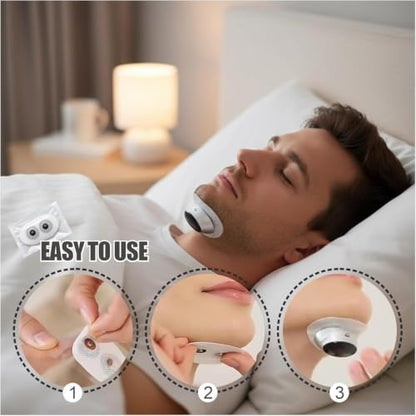Sleep Ease Pro 4.0 Portable Anti-Snoring Device with 10 Patches - 3 Speed Settings