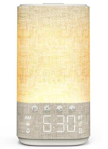 Sunrise Alarm Clock with Sound Machine and Bluetooth for Bedroom