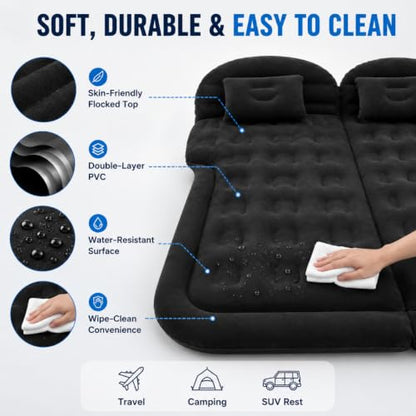 Car Air Mattress for Cadillac Escalade 2015-2020, Inflatable SUV Bed with Pump