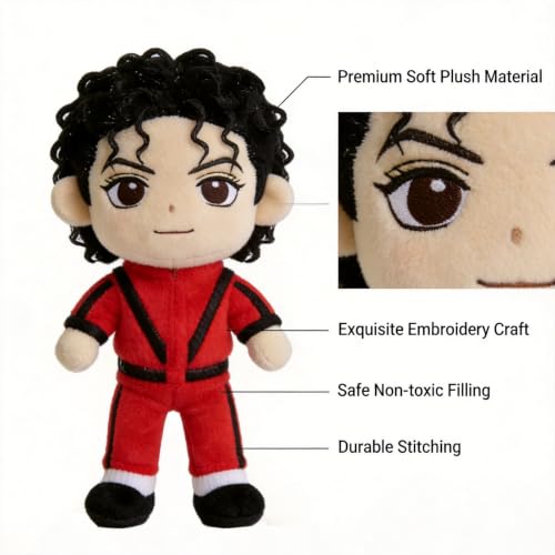 Multicolor Michael Plushie Figurine Pillow Cartoon Soft Doll - MJ Plush Toy