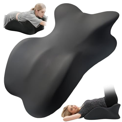 Lock Love Large Memory Foam Ergonomic Pillow for Couples - Wedge Support, 27x17x9 Inches
