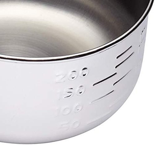 KitchenCraft Stainless Steel Measuring Cups - 4 Piece Set for Accurate Baking Measurements