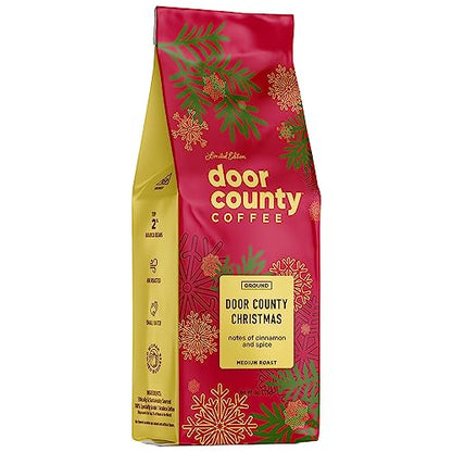 Door County Christmas Flavored Coffee Ground 8oz - Holiday Seasonal Brew