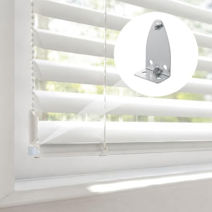 4 Pack Metal Blind Hold Down Brackets for Window Shades & Blinds