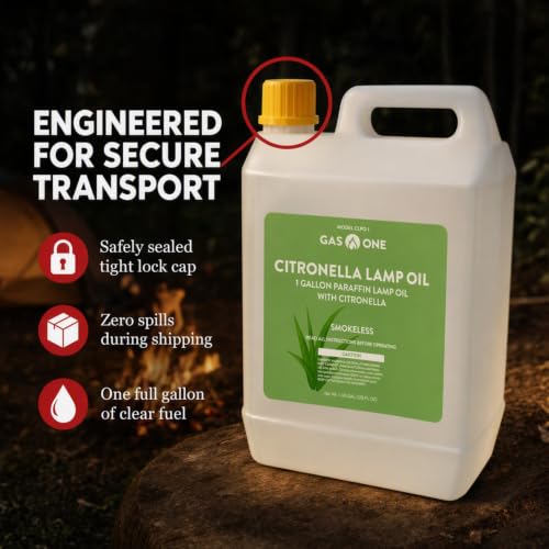 Gallon Lamp Oil with Citronella for Lanterns, Torches & Emergency Lighting