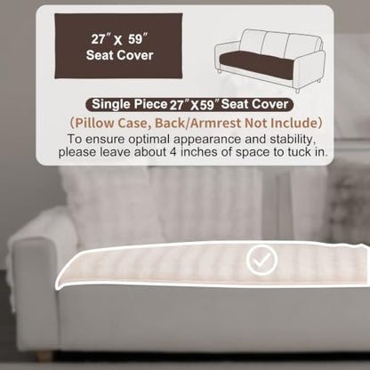 Faux Fur Couch Cover - White / 1PC / 27.6x59.1 Inches / Seat Cover