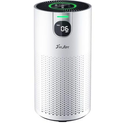 FreAire Air Purifier for Large Rooms Up to 1800 Sq Ft - Silver White