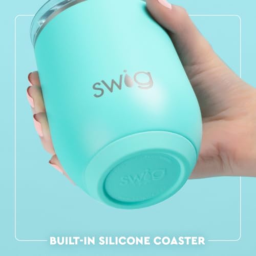 Christmas Bows Swig Life 12oz Insulated Wine Tumbler with Lid - Stainless Steel