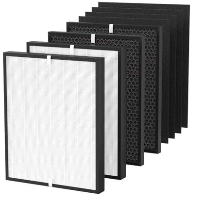 2 Sets Replacement Air Purifier Filters for AD3000/AD3000M/AD3000Pro - Includes 2 Main, 2 Carbon & 4 Pre-Filters