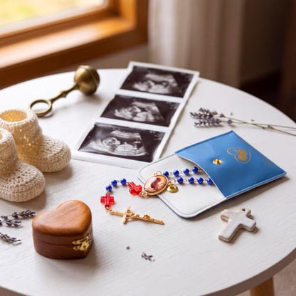 Memorial Prayer Beads for Unborn Loss with Storage Bag - Remembrance Necklace