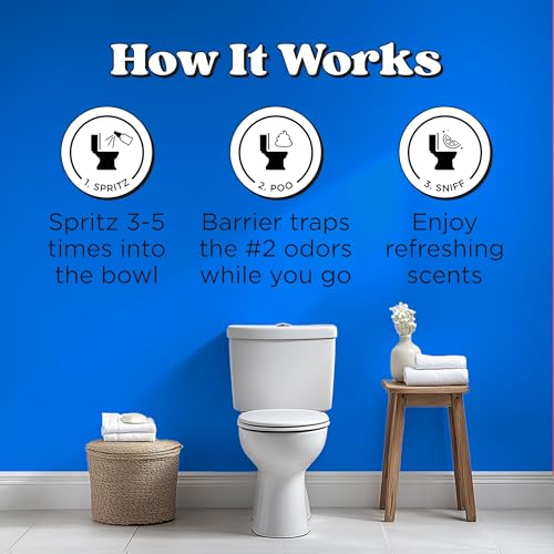 Poo-Pourri Before-You-Go Pocket Toilet Spray, Travel Essentials, Royal Flush, 1 Fl Oz, Up to 50 Uses, On-The-Go Bathroom Odor Deodorizer with Essential Oils, TSA Approved Size, Eucalyptus & Spearmint