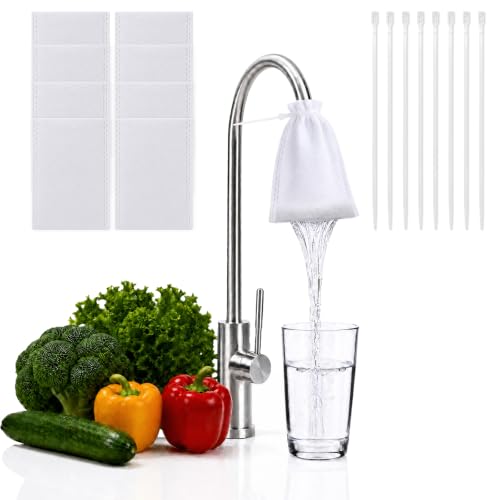 8 Pack Faucet Filter Cotton Bags - Universal Kitchen Sink Water Filter