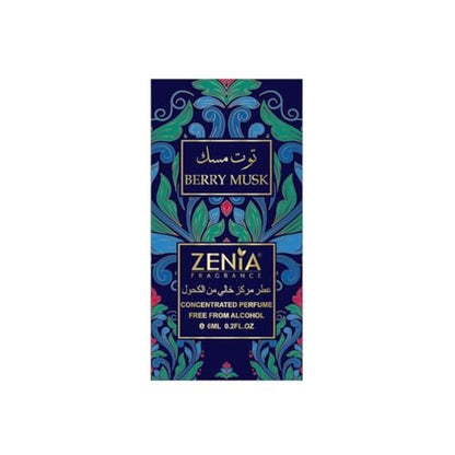 Long Lasting Fruity Floral Perfume Oil Roll-On - Blueberry, Rose, Vanilla & Patchouli, 0.2oz, Pack of 2