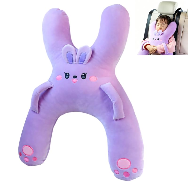 Car Seat Travel Pillow - Adjustable Neck Support for Road Trips - Variation E