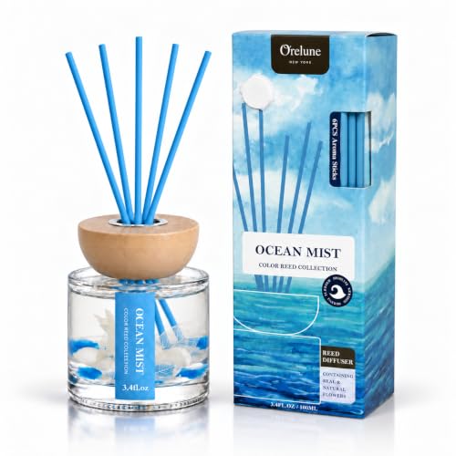 Ocean Mist Diffuser with Sticks - Blue 3.4 Fl Oz Home Fragrance