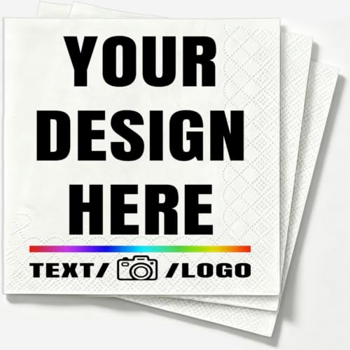 Personalized Cocktail Napkins with Logo for Parties and Events