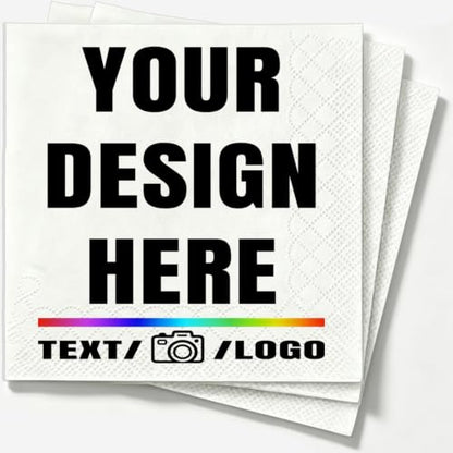 Personalized Cocktail Napkins with Logo for Parties and Events