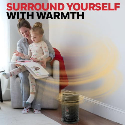 Honeywell 360° Surround Space Heater with Fast 2-Second Warmth, 1500W