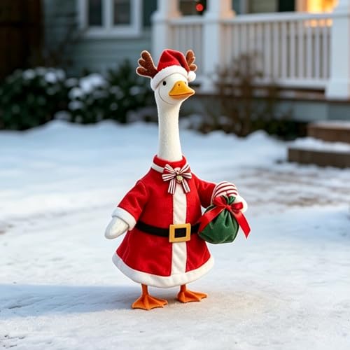 Christmas Porch Goose Costume with Hat & Scarf - Snowman & Santa Outfit