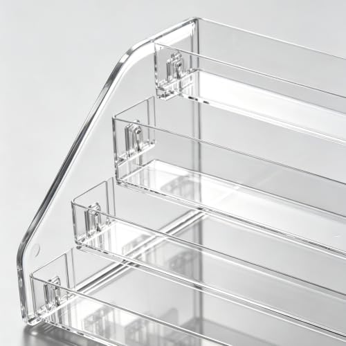 Acrylic Display Stand 4-Tier Cosmetics & Collection Organizer