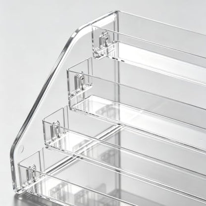 Acrylic Display Stand 4-Tier Cosmetics & Collection Organizer
